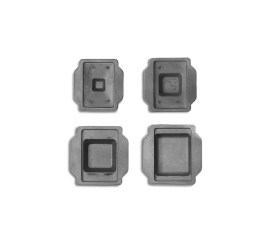 MOLDE DE INCLUSÃO EM ALUMÍNIO PARA CASSETES - 15 X 15 X 5 MM